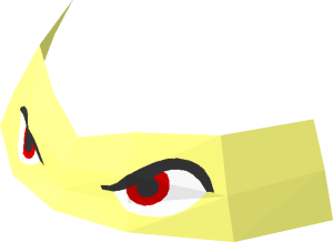 ~Minifig Head Ninja Turtle - Patternable Area Eyes with Donatello Red Eyes Sceptical Pattern