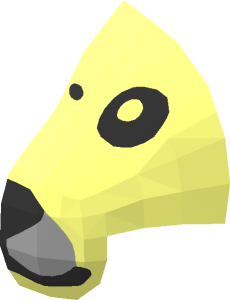 ~Animal Seal Baby with Black Eyes and Mouth with Light Bluish Grey Nozzle - Half