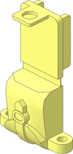 Minifig Backpack Openable Open