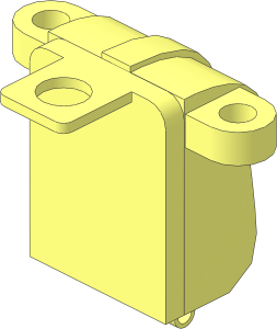 Minifig Backpack Openable Closed
