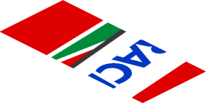 ~Sticker  0.8 x  1.9 with Blue SMP Racing Logo in White Stripe on Red Background Left - Fourth Face