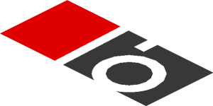 ~Sticker  0.8 x  1.9 with White Logos on Black and Red Background Left - Second Face