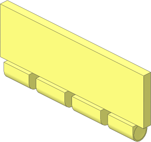 Windscreen  1 x  4 x  1.333 Bottom Hinge