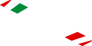 ~Sticker  1.9 x  1.8 with Logos and Tricolor Stripe on Red Background - First Face