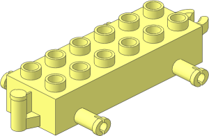 ~Duplo Car Base  2 x  6 with Bottom Tube