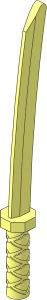 Minifig Sword Katana Type  1 (Octagonal Guard)