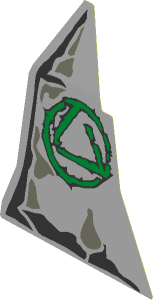 Sticker  4.0 x  3.1 with Rocks and Atlantis Triangle Logo (Formed)