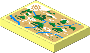 Tile  2 x  3 with 100 Acre Wood Map Sticker