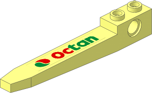 Technic Forklift Fork with Octan Logo Left Sticker