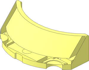 ~Windscreen  2 x  4 x  1 Curved - Without Patternable Area