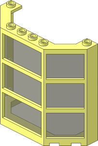 Window Bay  3 x  8 x  6 with Trans Brown Glass
