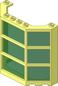 Window Bay  3 x  8 x  6 with Trans-Green Glass