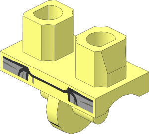 Minifig Hips with SW Snowtrooper Armour Pattern