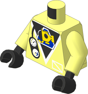 Minifig Torso with Arms and Hands with Submarine and Gauges Pattern