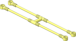 Bar Flexible H-shaped with Holders