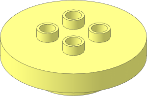 Duplo Furniture Table Round  4 x  4 x  1