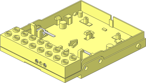 ~Electric 12 Volt: Remote Control - Bottom with Front Plugs and Cover with 3 Holes