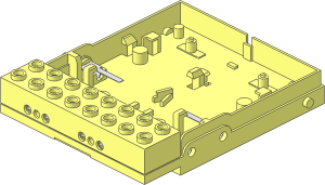 ~Electric 12 Volt: Remote Control - Bottom with Front Plugs and Cover with 6 Holes