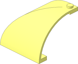 Panel  5 x  5 x  3.333 Corner with Curved Top