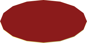 Sticker  1.8 x  1.8 Round with Dark Red Surface