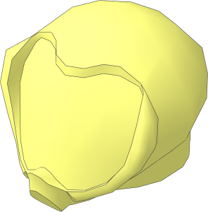 Minifig Helmet Round Bubble