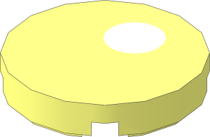 Tile  2 x  2 Round with Offset Large White Pupil Pattern