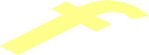 ~Tile  4 x  8 Inverted with Gold 'Concorde' Details and Border, Black 'Model nr. 10318' and Background Pattern - Lowercase f