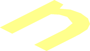 ~Tile  4 x  8 Inverted with Gold 'Concorde' Details and Border, Black 'Model nr. 10318' and Background Pattern - Lowercase n