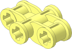Technic Axle Connector  2 x  3 Quadruple