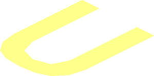 ~Tile  4 x  8 Inverted with Gold 'Concorde' Details and Border, Black 'Model nr. 10318' and Background Pattern - Uppercase U