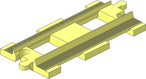 Duplo Train Track Straight  4 x  8