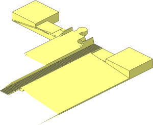 ~Duplo Train Track Level Crossing - Half