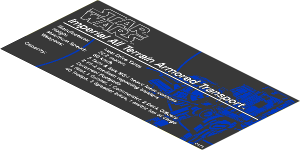 Sticker  7.2 x 15.0 with SW AT-AT Specifications