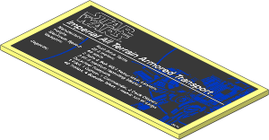Tile  8 x 16 Type 2 with SW AT-AT Specifications Sticker