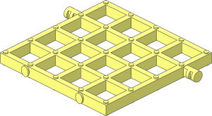 Duplo Trap Door Grate  4 x  4