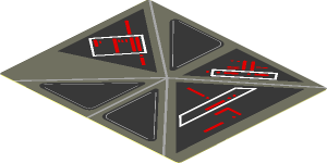 Sticker  2.8 x  3.3 with Red and White Signs on Screen Left