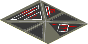 Sticker  2.8 x  3.3 with Red and White Signs on Screen Right