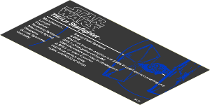 Sticker  7.8 x 15.7 with SW TIE Fighter UCS Specifications