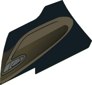 Sticker Bugatti Chiron #9 for Panel Smooth Wide Medium with Car Door Interior (Formed)