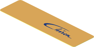 Sticker  0.8 x  2.8 Bugatti Chiron #3 with Chiron Logo