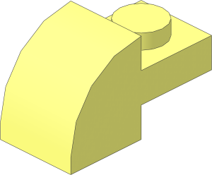 Brick  2 x  1 x  1 with Curved Top