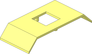~Glass for Window  4 x 10 x  2 Slope Double