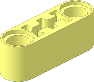 Technic Beam  3 with Center Axle Hole