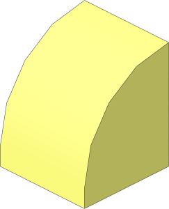 Brick  1 x  1 with Curved Top