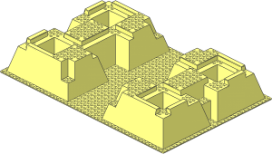 Baseplate 32 x 48 Raised with Corner Pits