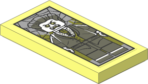 Tile  2 x  4 with Lord Vampyre Portrait Sticker