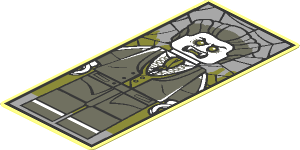 Sticker  3.6 x  1.6 with Lord Vampyre Portrait