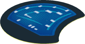 Sticker  1.8 x  1.8 Round with Cutout #6 with Bugatti Chiron Instruments