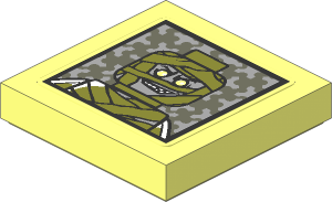 Tile  2 x  2 with Mummy Portrait Sticker