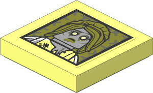 Tile  2 x  2 with Zombie Bride Portrait Sticker